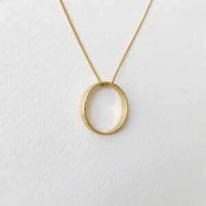 Kam ring gold pendant
