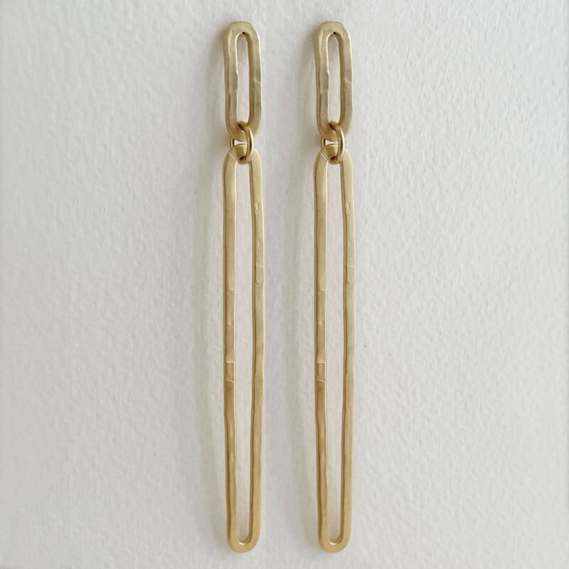Rock-and-Soul-Double-long-Earrings-Gold Rock & Soul Double Long Earrings Gold