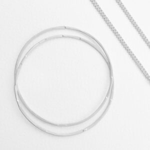 Twin XXL Necklace Silver
