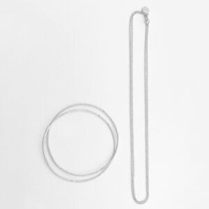 Twin XXL Necklace Silver