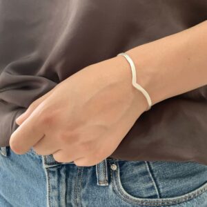 A Kind of Magic Wonderwoman Bangle Silver Lady