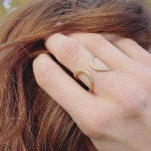 A Kind of Magic Cross Infinite Ring Gold Lady