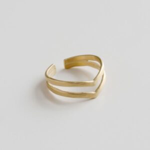 A kind of magic wonderwoman doble ring gold