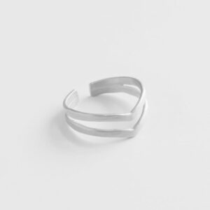 A kind of magic wonderwoman doble ring silver