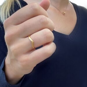 A kind of magic wonderwoman simple ring gold lady