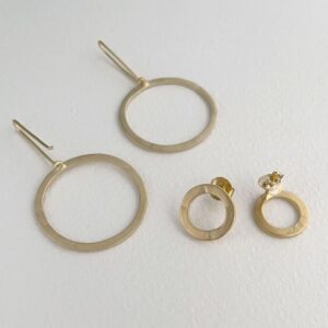 Aretes Day into Night XL gold Earrings