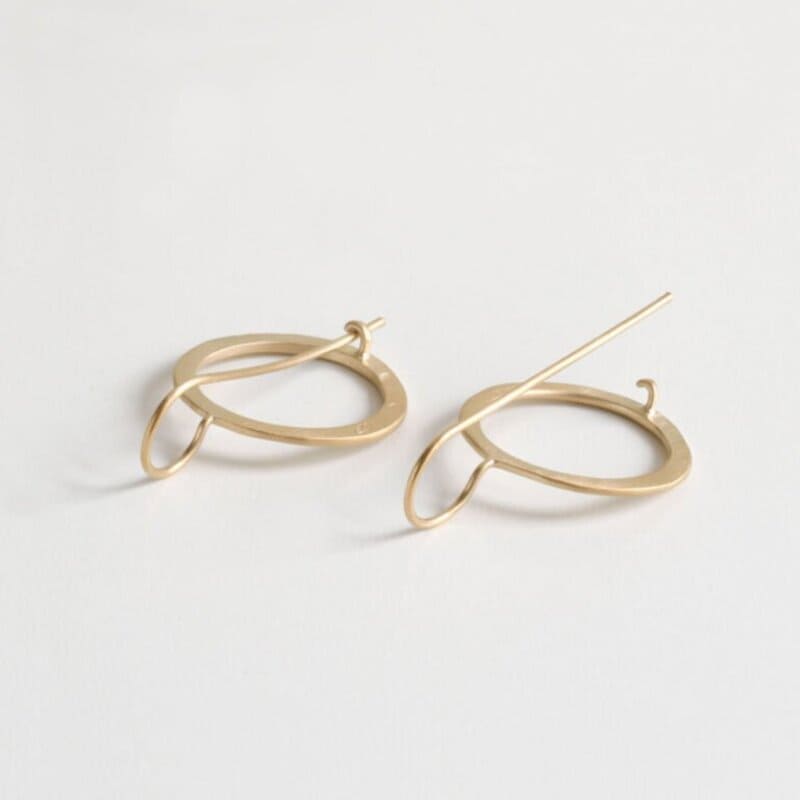 Aretes-Hippies-Circle-Earrings-Gold Aretes Hippies Circle Earrings Gold