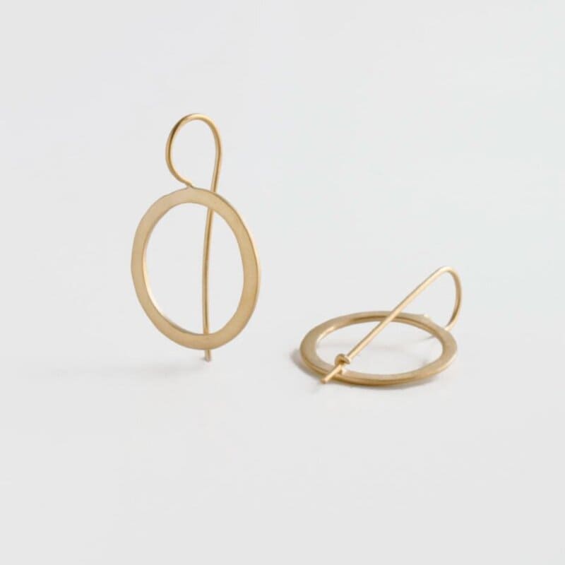 Aretes-Hippies-Circle-Earrings-Gold Aretes Hippies Circle Earrings Gold