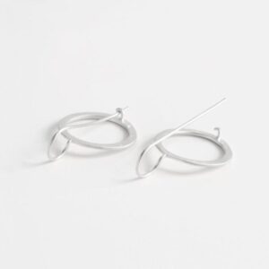 Aretes Hippies Circle Earrings Silver