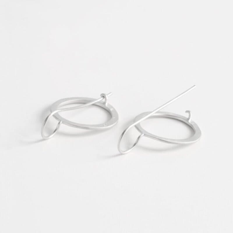 Aretes-Hippies-Circle-Earrings-Silver Aretes Hippies Circle Earrings Silver
