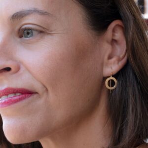 Aretes Hippies S Circle Earrings Gold Lady