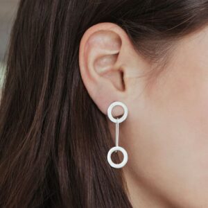 Aretes day into night S earrings silver lady