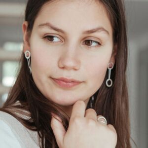 Aretes day into night S earrings silver lady