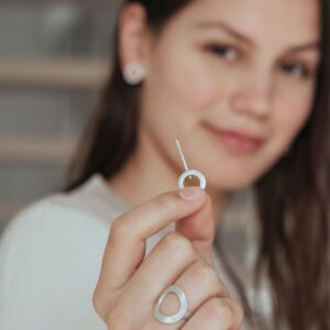 Aretes day into night S earrings silver lady