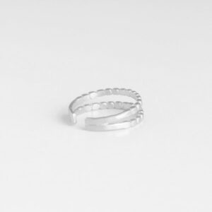 Camu Double Ring Silver