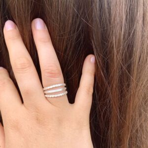 Camu Triple Ring Silver lady