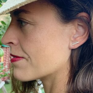 Camu X Long Bar Earrings Lady