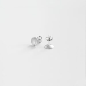 Circle Line S Earrings Silver