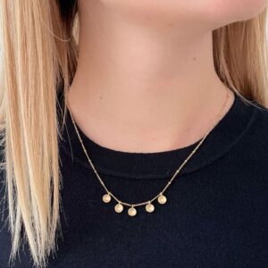 Five Tinny Pendant Gold lady