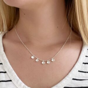 Five Tinny Pendant Silver lady