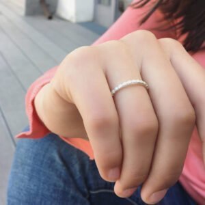 Flat Misha Ring Silver Lady