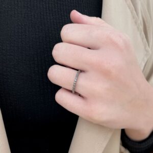 Flat Misha Ring rutenium Lady