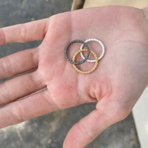 Flat Misha Ring silver gold rut Lady