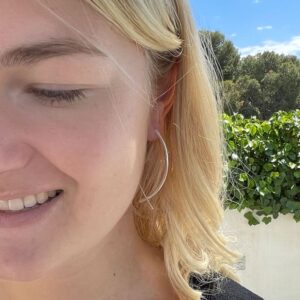 Gala L Hoop Earrings silver lady