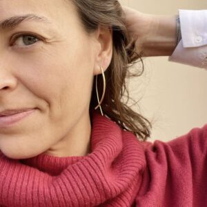 Gala L hoop earrings gold lady