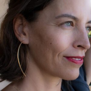 Gala XL Hoop Earrings Gold Lady