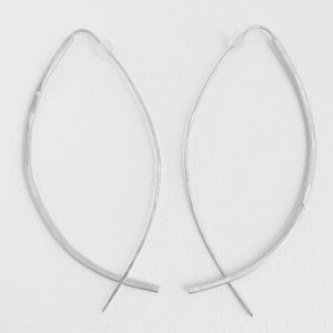 Gala Xl Hoop Earrings silver