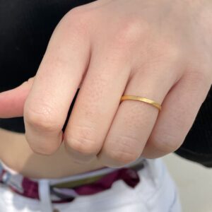 Half Flat Ring Gold lady
