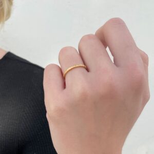Half Flat Ring Gold lady