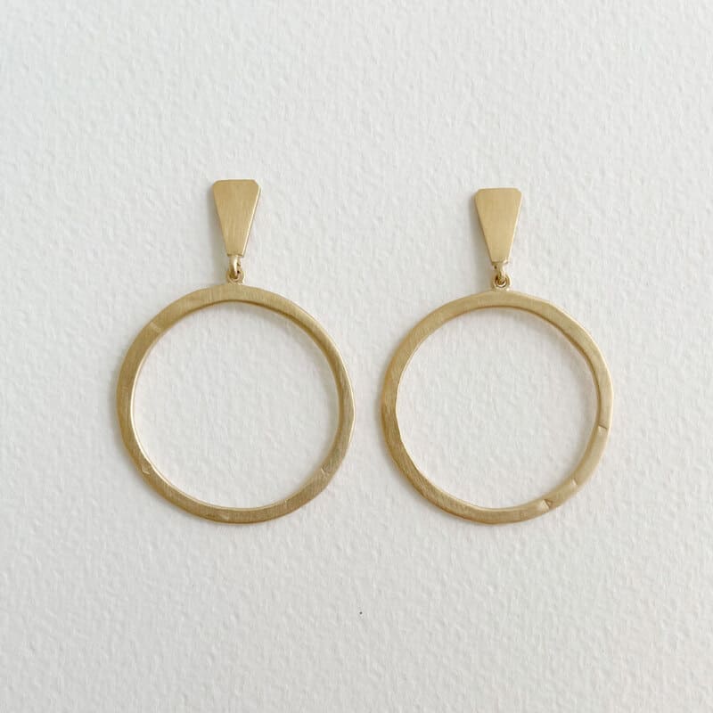 Hoop-L-Circle-Earrings-Gold Hoop L Circle Earrings Gold