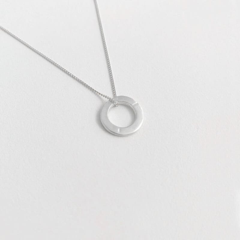 Circle-S-Necklace-Silver Circle S Necklace Silver