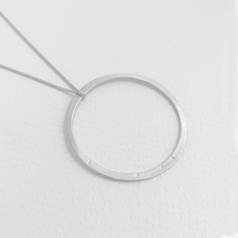 Circle-XL-Necklace-Silver Circle XL Necklace Silver