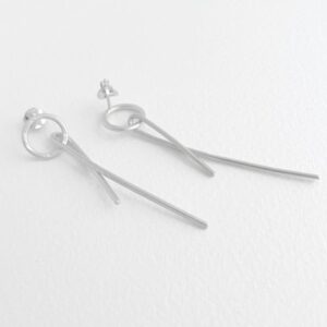 Insieme Long earrings Silver