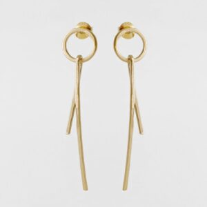 Insieme Long earrings gold
