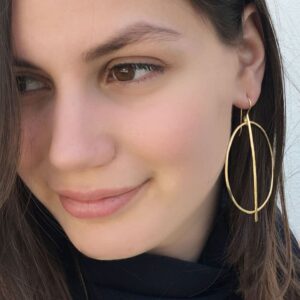 Kam Around Earrings gold lady