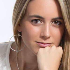 Kam Around Earrings silver lady