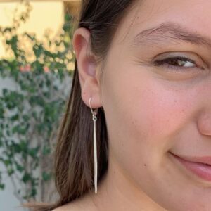 Kam long Pendant earrings silver lady