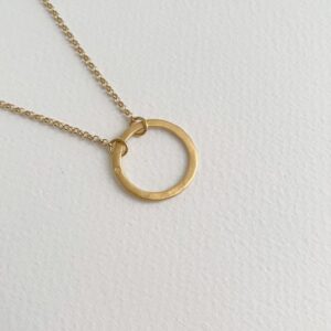 La Cala M Short Circle Necklace Gold
