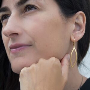 Maria L Hippies Earrings Gold Lady