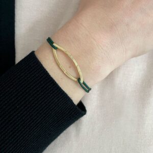 Maria L Nylon Bracelet Gold lady