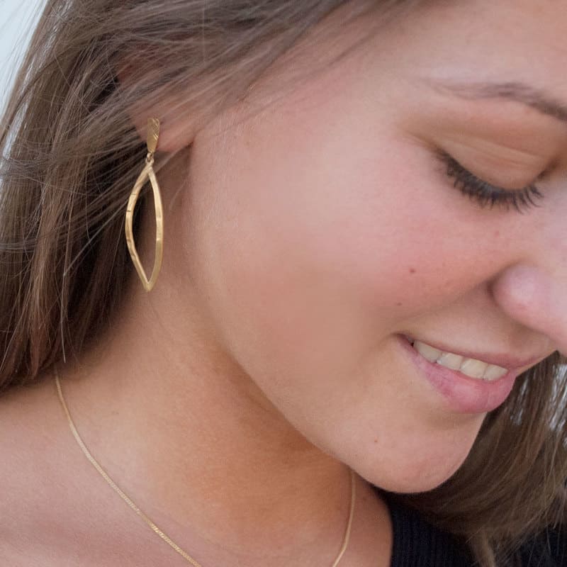 Maria-L-Pendant-Earrings-Gold-Lady Maria L Pendant Earrings Gold Lady