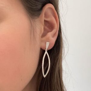 Maria L Pendant Earrings Silver Lady