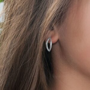 Maria M Earrings Silver Lady