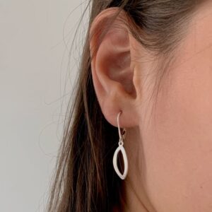 Maria M Hippies Earrings Silver Lady