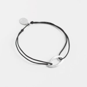 Maria M Nylon Bracelet Silver