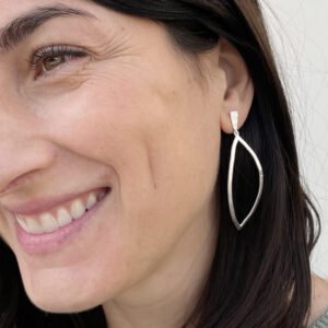 Maria XL pendant Earrings Silver Lady